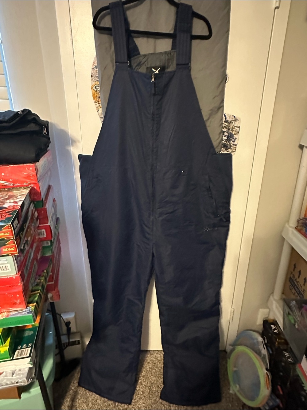 Men’s 4xl blue insulated bibs